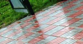 Профессиональная укладка цементной тротуарной плитки в Серпухове в октябре